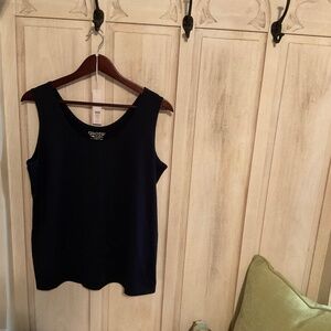 💙 NWT Chico’s Microfiber Tank – Size 3 (XL) – Classic Navy $19